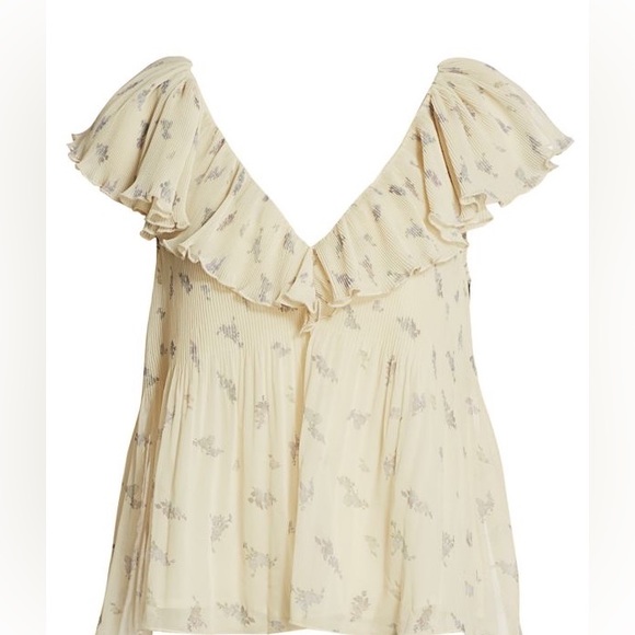 Ganni off-white blouse - Picture 2 of 5